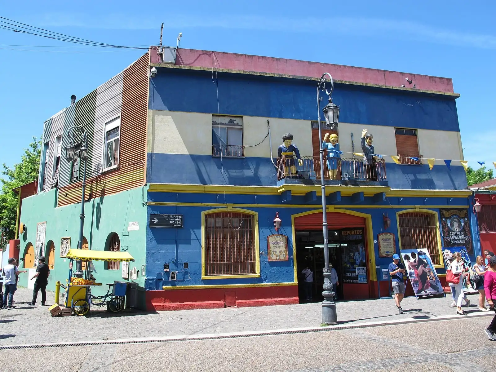 Casas coloridas do Caminito, em La Boca