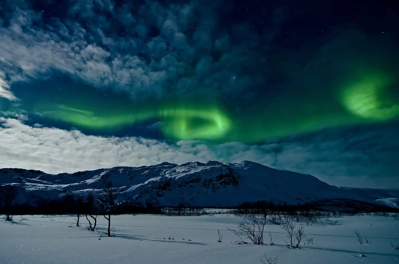 Aurora boreal em Tromsø